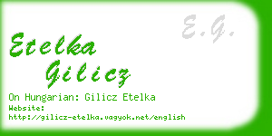 etelka gilicz business card